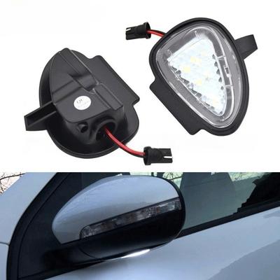 2 шт. Для Volkswagen VW Golf Gti MK6 6 MKVI Touran 2008-2014 Белый светодиод Под зеркалом заднего вида Подсветка лужи Подсветка пола Автоаксессуары