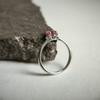 Серебряное кольцо с натуральным рубином 1.113ct, вес изделия 1,67 гр (2187929)