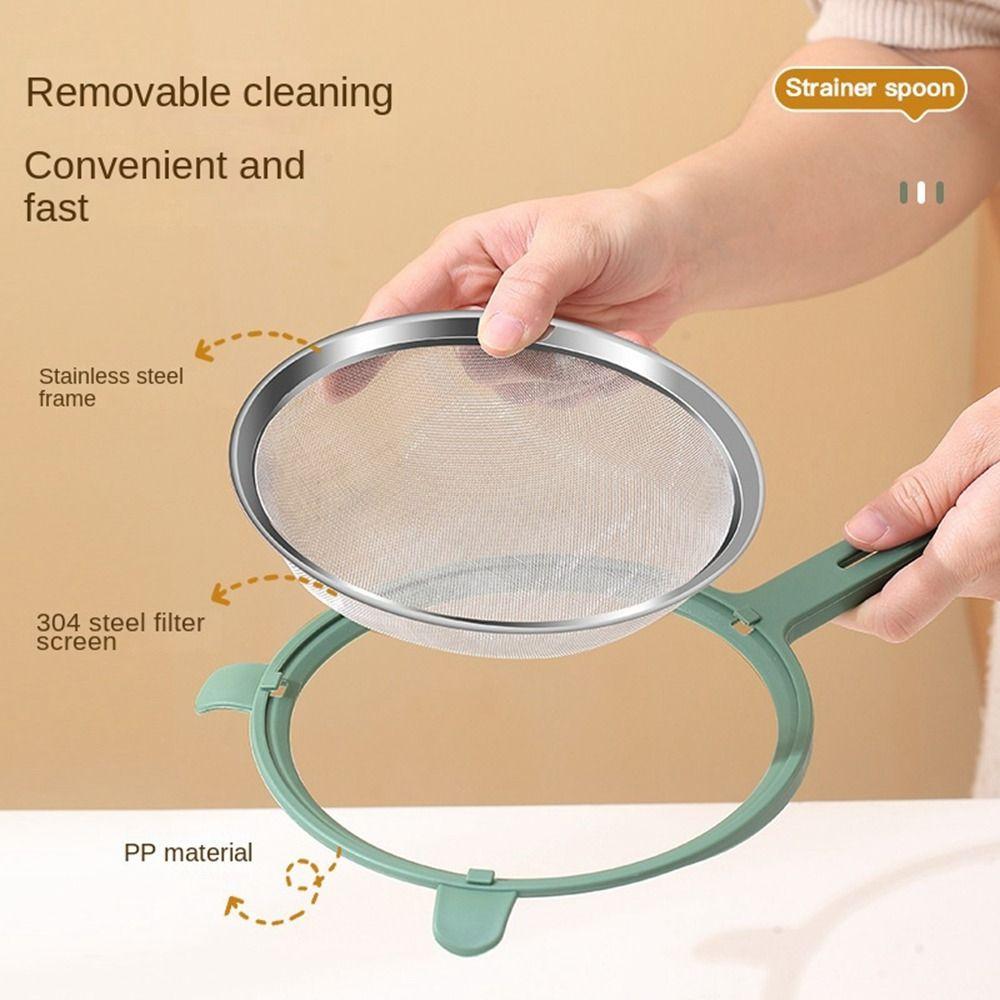 Фильтр-ложка из нержавеющей стали, кухонные гаджеты, сетка для пищевого фильтра, новый фильтр-экран для кухни