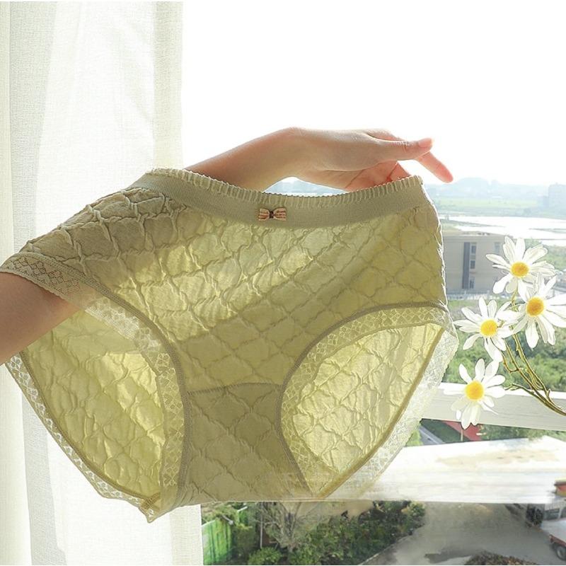 Бесшовные трусы-брифы больших размеров из модала, облегающие бедра, нижнее белье для женщин с высокой талией, утягивающее бедра, кружевные треугольные трусики