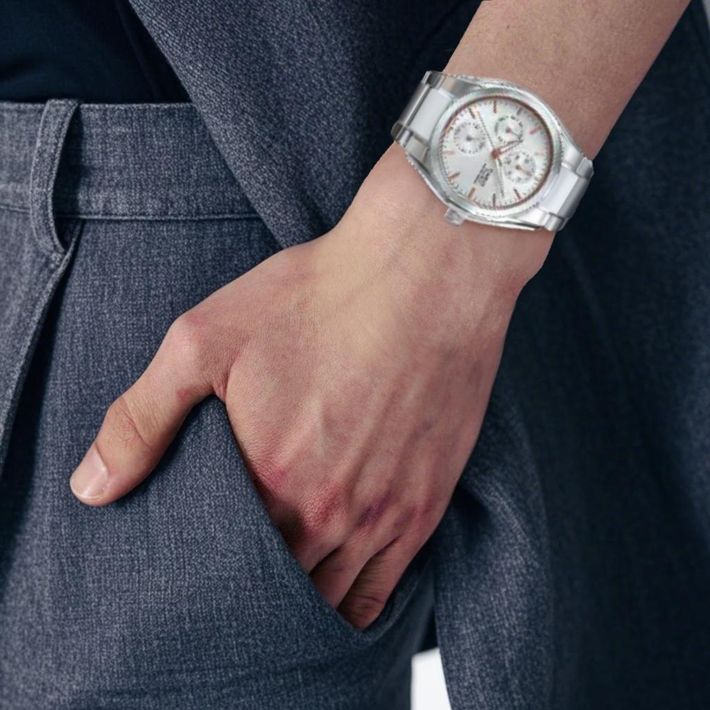 Casio Мужские Стандартная серия 45,7 мм Белые часы MTP-1405D-7ADF MTP-1405D-7ADF