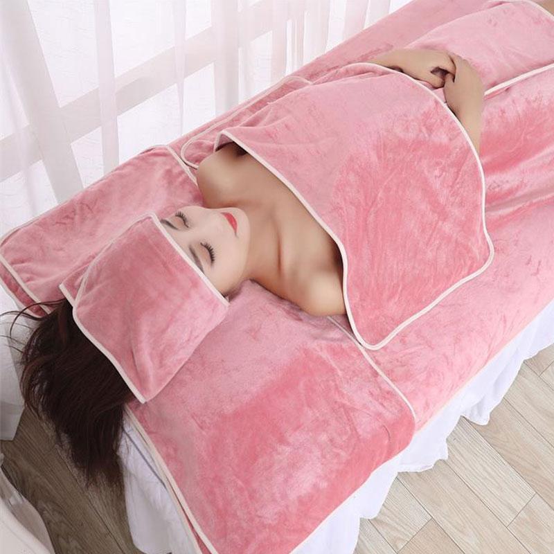 Комплект из 3 полотенец для салонов красоты из волокнистых тканей: тюрбан + полотенце + наволочка, полотенца для СПА-массажа, платок на голову, толстое быстросохнущее впитывающее полотенце