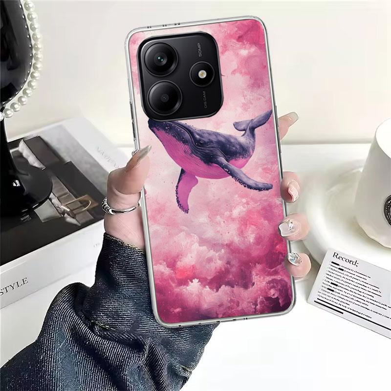 Горбатый кит Морской гигант Мягкий чехол для телефона Для Xiaomi Redmi Note 15 14 14S 13 12 Pro Plus 12S 11 11S 11E 10 10S 11T 5G Fundas Coqu