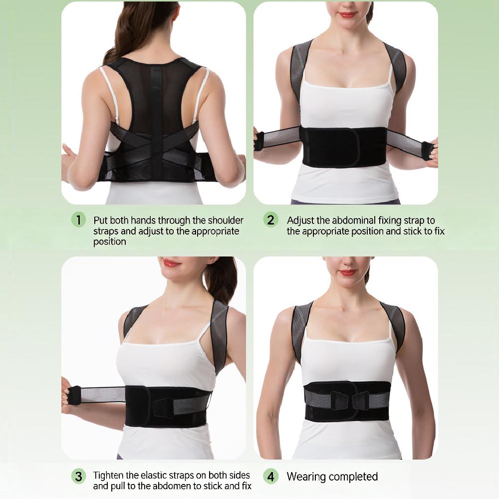 1PCS Adjustable Posture Corrector for Women Men,Comfortable Fit for Body Types Invisible Under Clothes Wearable for Sitting
