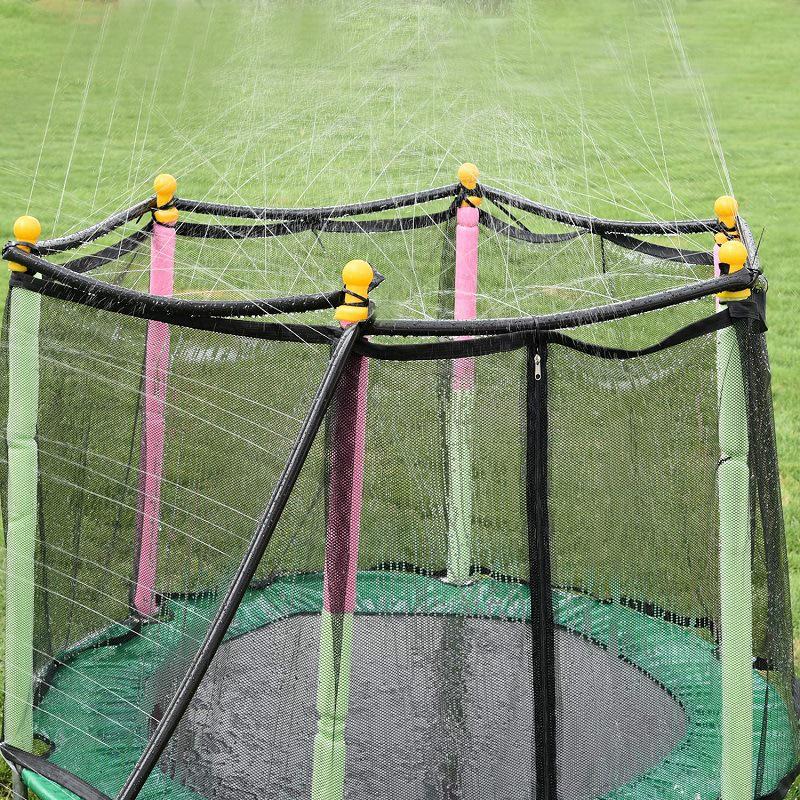 Trampoline Sprinkler: Summer Backyard Water Park Outdoor Toys