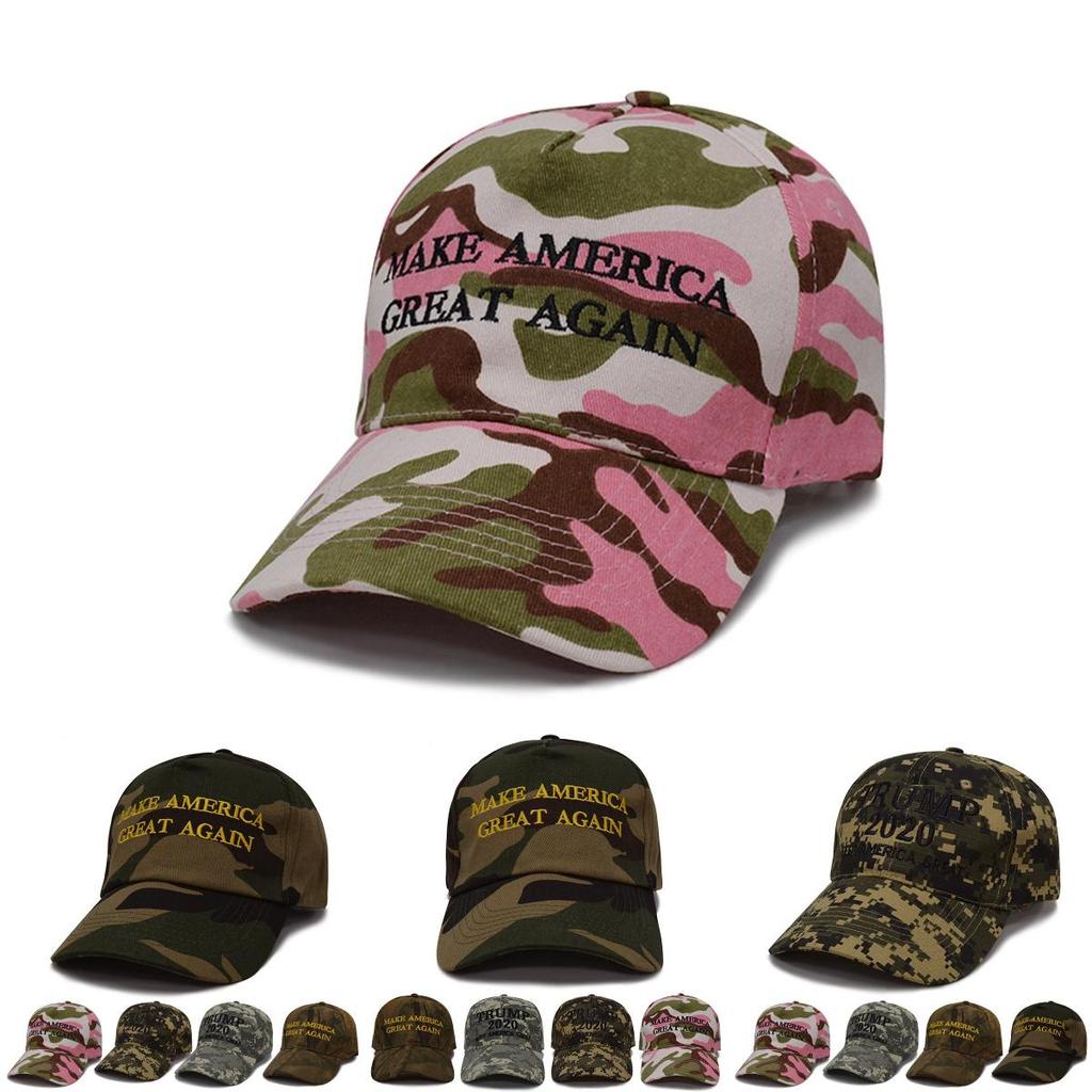 Make Great America Again Donald Trump Hat Digital Camoflage Cap Pink Jungle