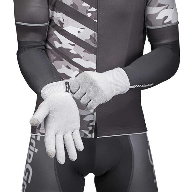 Велосипедные перчатки GripGrab Merino Liner (серый)