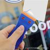 Пластиковый скребок для бритвы с 10 двухсторонними пластиковыми лезвиями, инструмент для наращивания волос, наклейка для удаления мусора на стекле, скребок для удаления окон