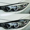 Глянцевые Черные ABS Накладки-Ресницы на Фары для BMW 4 Серии F32 F33 F36 F82 M4 2014-2020 Накладка на Передние Фары Автомобиля Аксессуары для Тюнинга