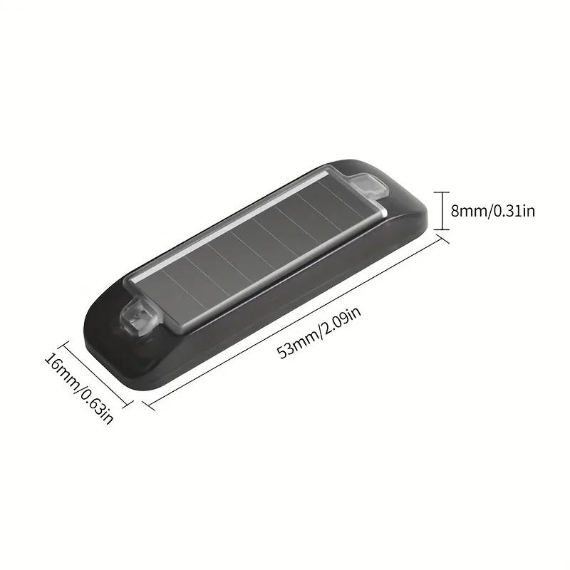 1 шт. светодиодный солнечный декоративный фонарь, подходит для автомобилей, мотоциклов, велосипедов, фара