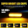 2X Switchback LED Sequential Side Marker Light For 2010-2014 Volkswagen MK6 GTI