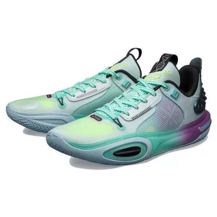 Li-Ning Мужские кроссовки Wade All City 11 Ice Blood Green Mint Purple ABAT005-3