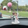 Милые мультяшные пары, украшения автомобиля, аксессуары, романтические фигурки, украшение в виде воздушного шара, авто интерьер, аксессуары для приборной панели, подарки