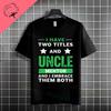 Funny Uncle Level Unlocked Graphic Tshirt Casual Fashion Streetwear 100 Cotton Short Sleeve Crew Neck Tshirt Perfect For Gift