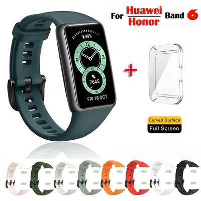 Силиконовый ремешок для Huawei Band 6/6 Pro, сменный ремешок для часов Honor Band 6