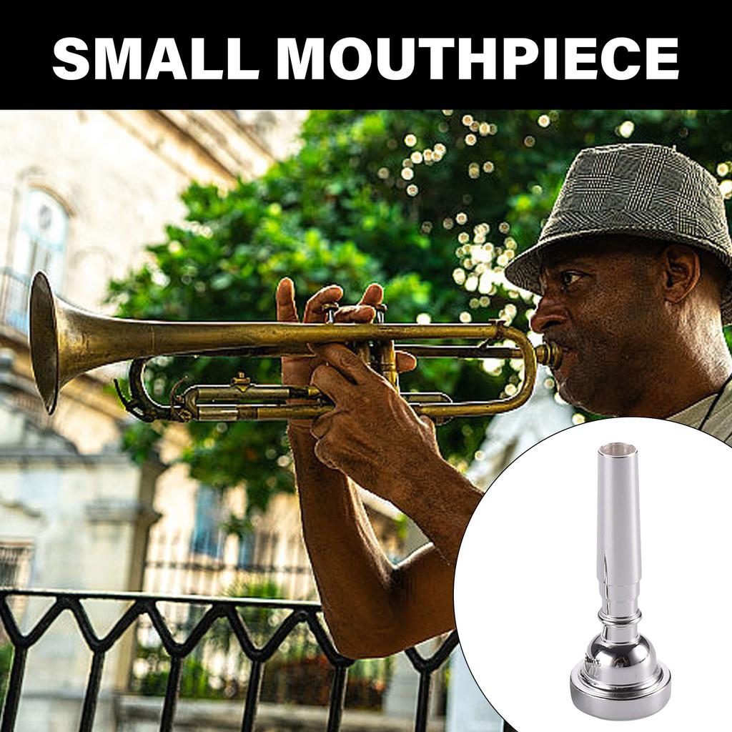Сменный мундштук для трубы, посеребренный мундштук для трубы, музыкальные инструменты, аксессуары для ежедневной практики