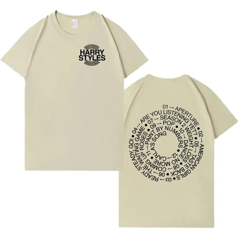 Singer Harry Styles 2026 New Album Letter Print TShirt Comfortable HipHop Loose TShirt Unisex Casual Crew Neck TShirt