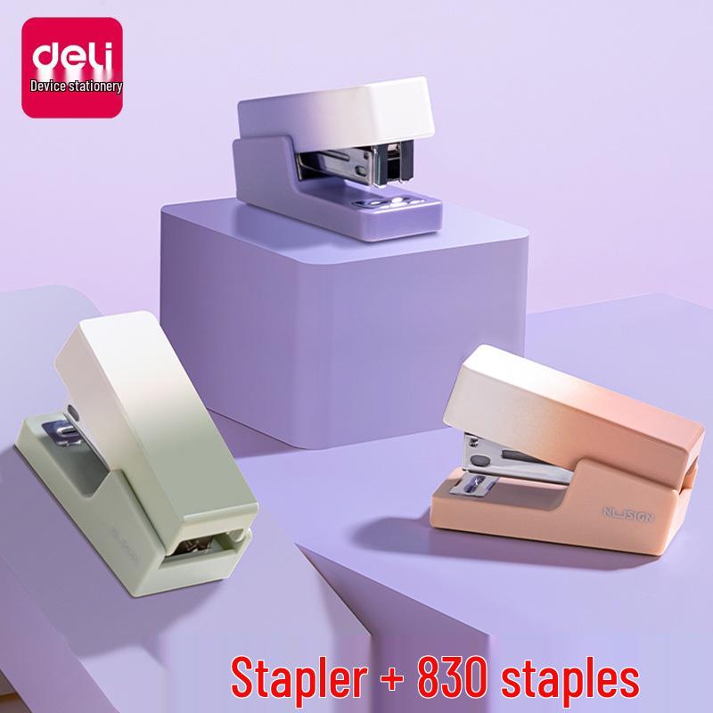 Niusai NS083A Mini Fashionable Portable Stapler for Students and Office Use