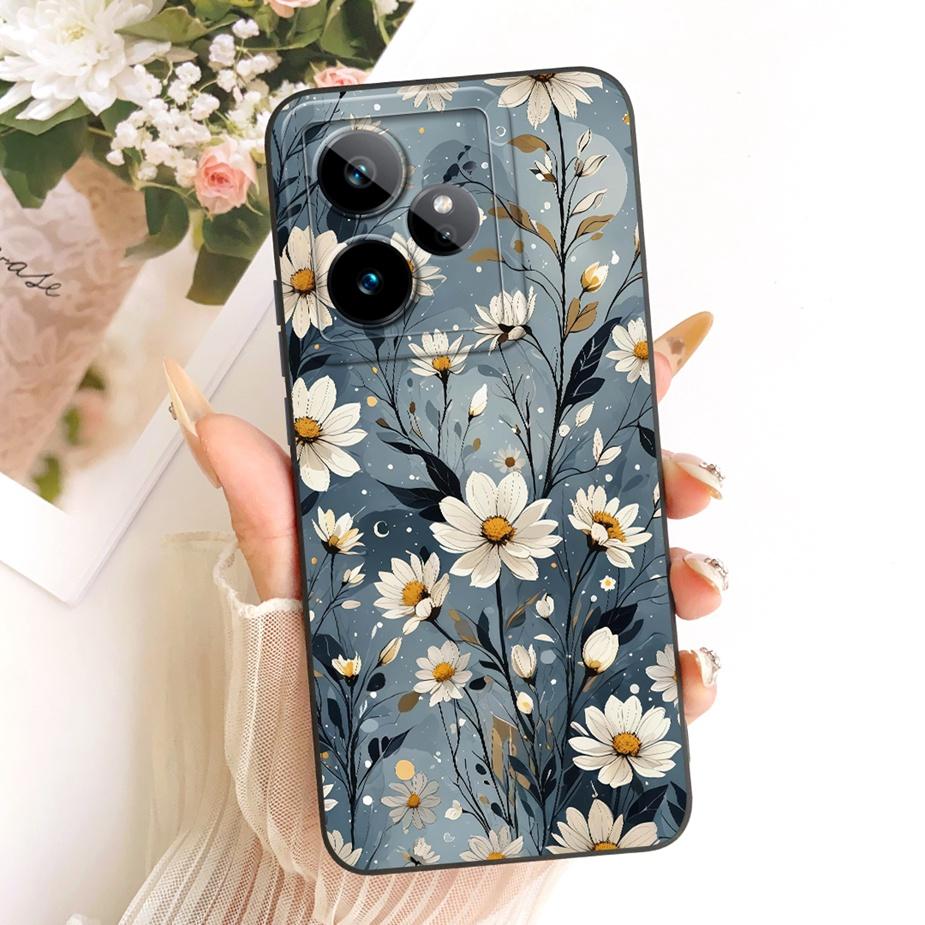 Чехол для Realme GT 7 GT7 T 5G RMX5061 Роскошные Цветы Конфетная Раскраска Мягкий ТПУ Чехол для Телефона Для Realme GT 7 Pro GT 7T 5G Fundas