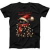 Christmas Lights Black Cat Santa Meowy Bright Funny Gift Black T Shirt 239