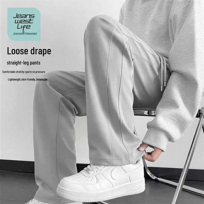 JEANSWEST LIFE Мужские летние свободные прямые брюки