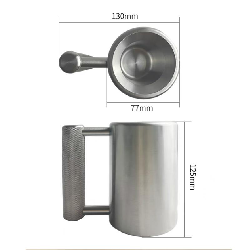 Dumbbell Mug Food Grade 304 Stainless Steel Dumbbell Cup Sports Cup for Men and Women Household Fitness Lifting 100ML Cup