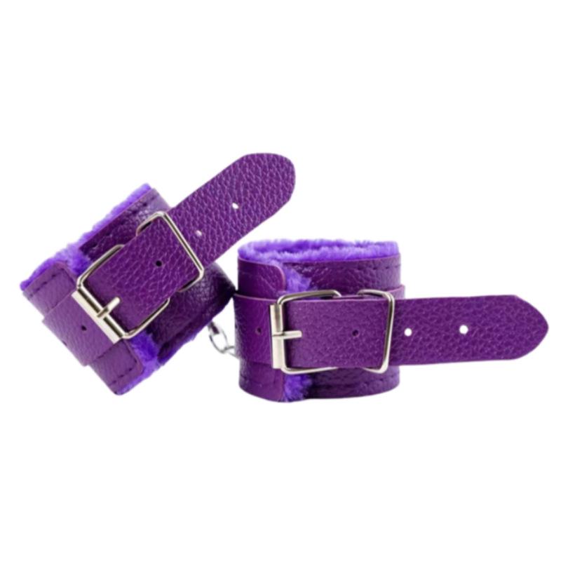 SM Плюшевые Наручники и Ножные Кандалы Набор Ограничений