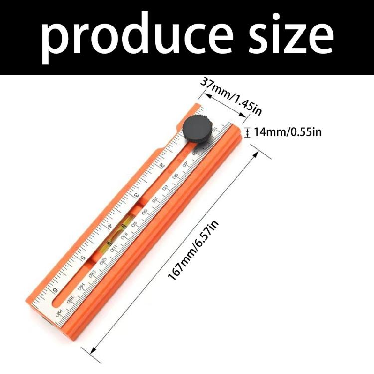 Складная разметочная линейка для деревообработчика, горизонтальная разметочная база с пузырьками, многофункциональная позиционирующая линейка со шкалой