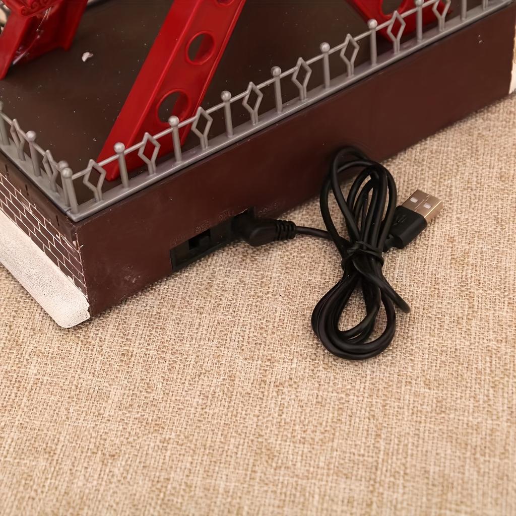 1pc Dreamy Rotating Glowing Ferris Wheel Music Box,Romantic Surprise for Christmas Tree,Creative Home Decor,Christmas Gift,Christmas Decorations Music