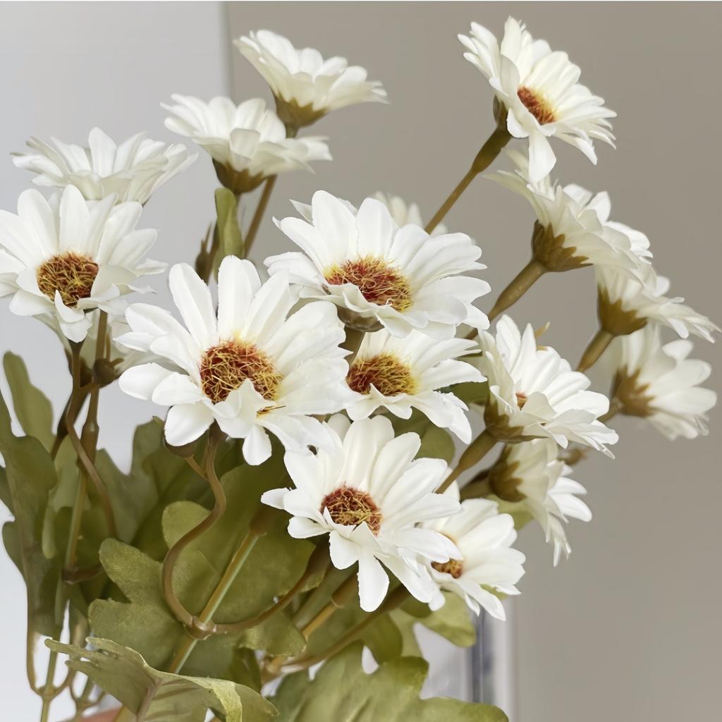 1/3 шт. Искусственные шелковые цветы герберы оптом Реалистичные поддельные цветы - для улицы, дома, в помещении, сада, крыльца - Декор