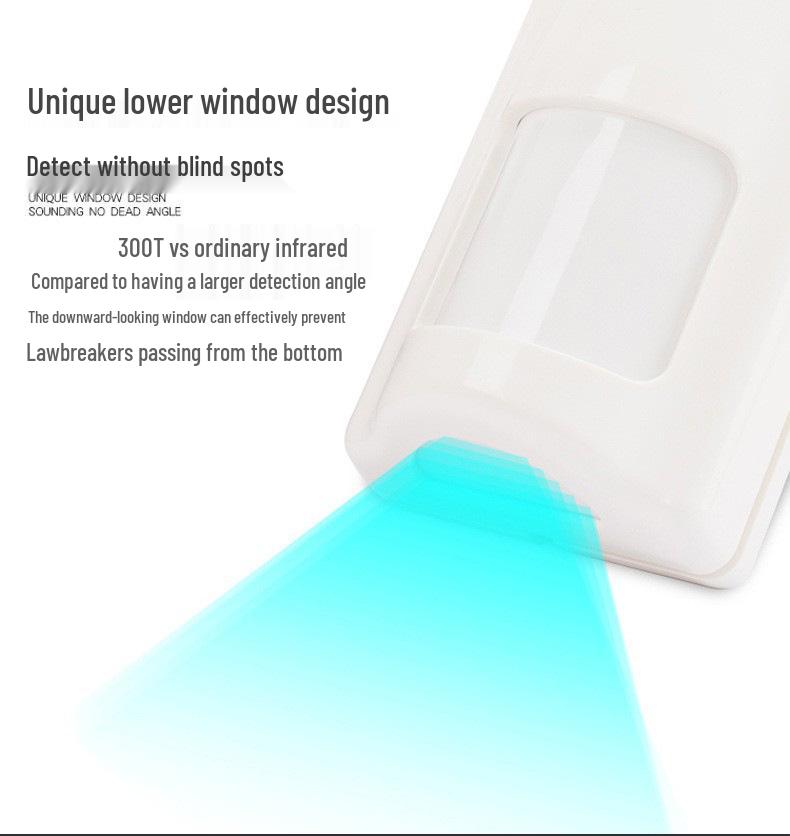 Wired Infrared Microwave Anti-theft Wide-Angle Human Sensor
