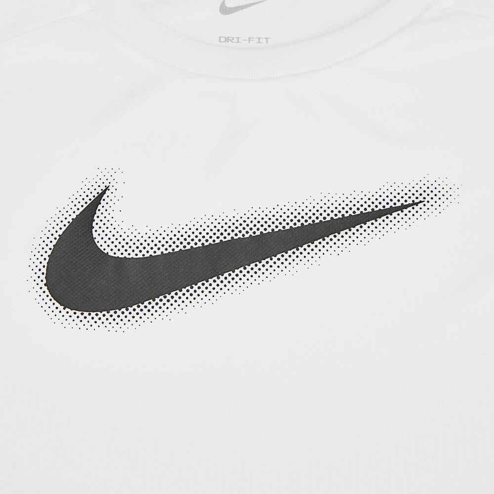 Nike Футболка с коротким рукавом и круглым вырезом с логотипом Multi Kids, детские топы белого цвета DX5386-101