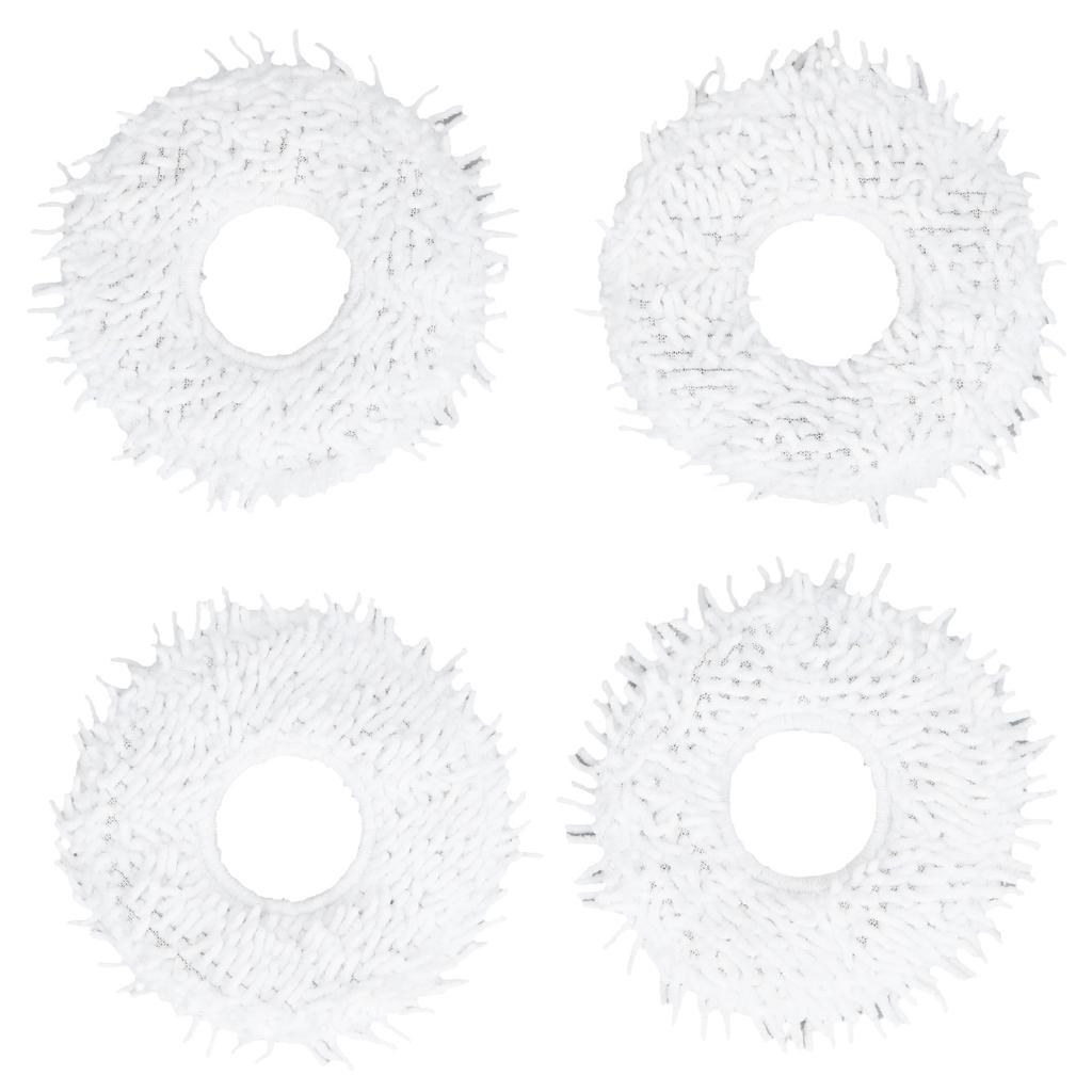 4 шт. Сменная швабра для подметальной машины, тряпка для мытья полов, накладка для швабры, нетканый материал для робота-подметальщика N9+