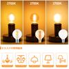 E17 LED Edison Bulb, Dimmable, 4W (40W Equivalent), 2700K Warm White, 340lm, Brown, Retro Style, G50 Mini Globe Bulb, PSE Certified, Pack of 2