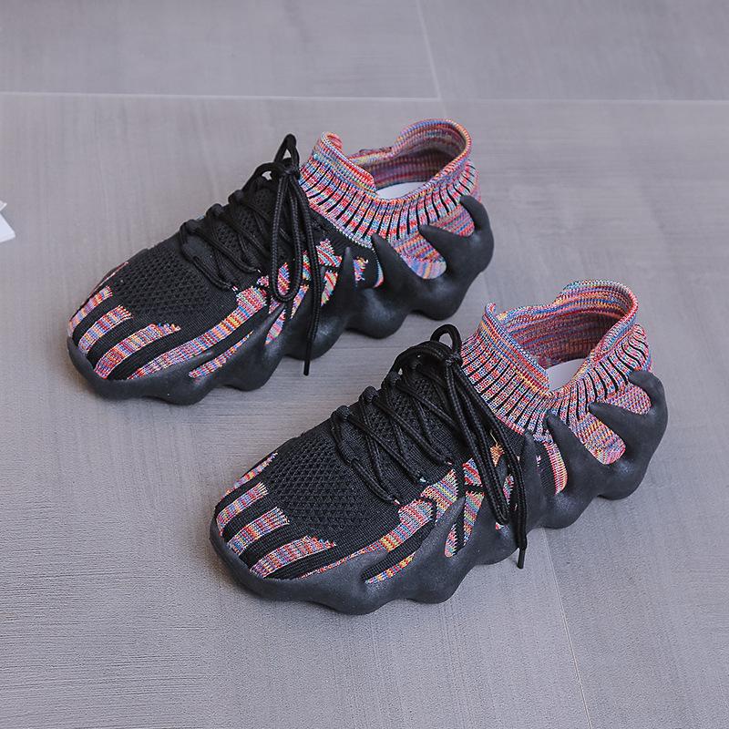 Пара амортизирующих кокосовых кроссовок женские 2025 весна фитнес дышащие взрыв осьминог беговые спортивные женские туфли одинарные туфли