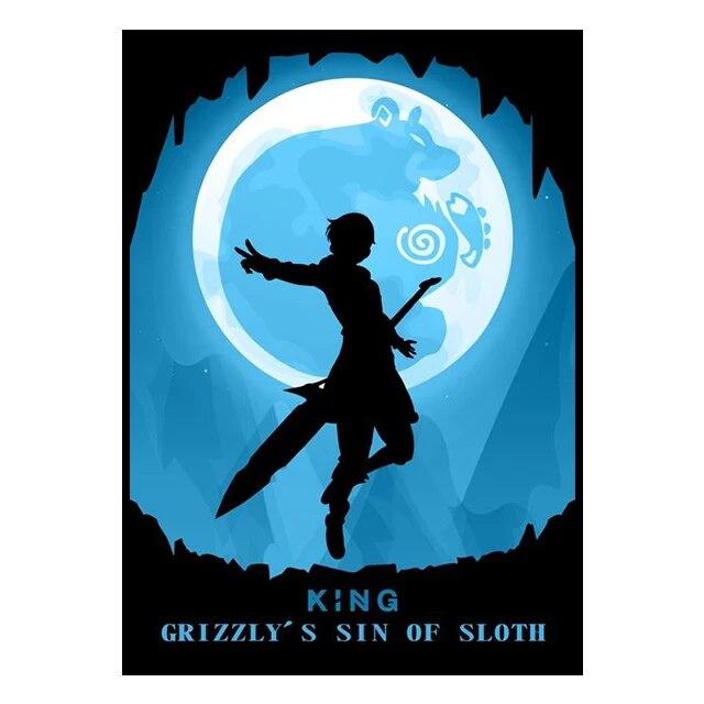 Аниме-настенные принты, силуэты, стили, постеры, холсты, комнатные картины и украшения, настенные росписи для современного домашнего декора