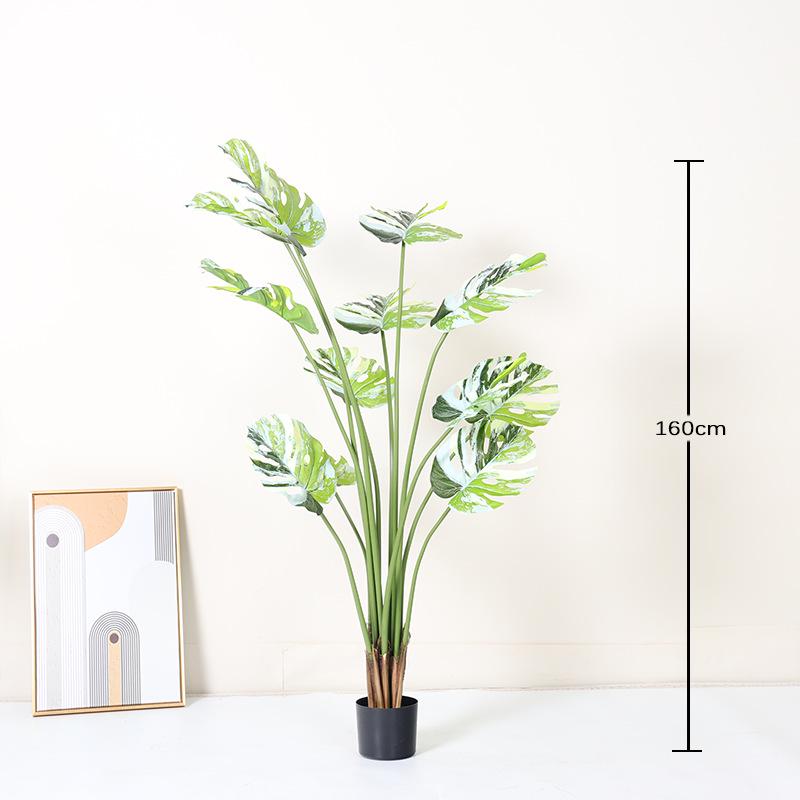 Nordic Traveller's Palm Artificial Plant for Living Room & Window Decor - Potted Greenery for Indoor Landscaping