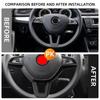 For Skoda Kodiaq Octavia A7 Rapid Yeti Superb Car Steering Wheel Buttons Cover Trim Accessories Car Styling