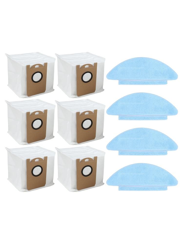 Dust Bags Kit Mop Cloths Kit Robot Vacuum Accessories Easy To Install Components