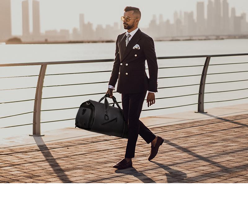 Складная дорожная сумка для бизнеса: Большая вместимость, Разделение влажного/сухого, Крепление на ручку багажа