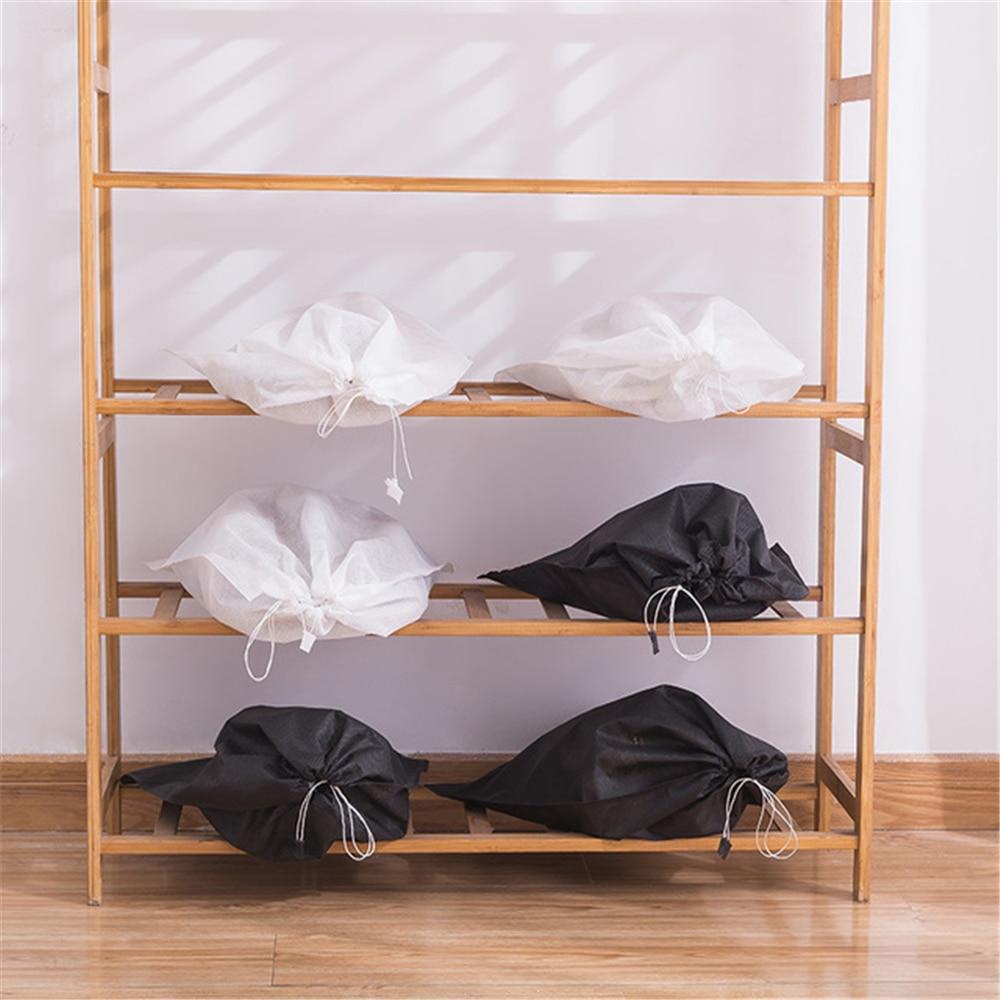 100 шт., пылезащитные чехлы для обуви, нетканые, пылезащитные, на шнурке, прозрачная сумка для хранения, дорожная сумка, сумки для обуви, сушильная обувь, защита