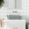 Countertop Wash Basin Grey & Blue Rectangular 46 x 35.5 x 13 cm Ceramic