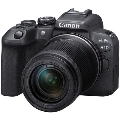 Беззеркальная камера для видеоблогинга Canon EOS R10 с объективом STM 4K DIGIC X Изображение Объект Черный Комплект RF-S18-150mm F3.5-6.3, 24.2 МП Видео, Процессор, Высокоскоростная