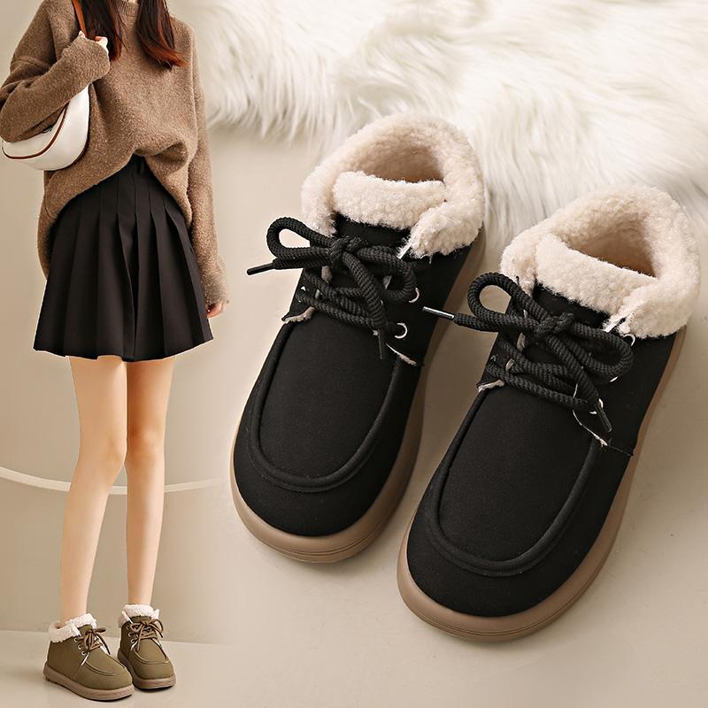 New 2024 Women's Snow Boots Winter Warm Plush Boots Women's Winter Casual Shoes Women's Ankle Fashion Boots Platform Shoes