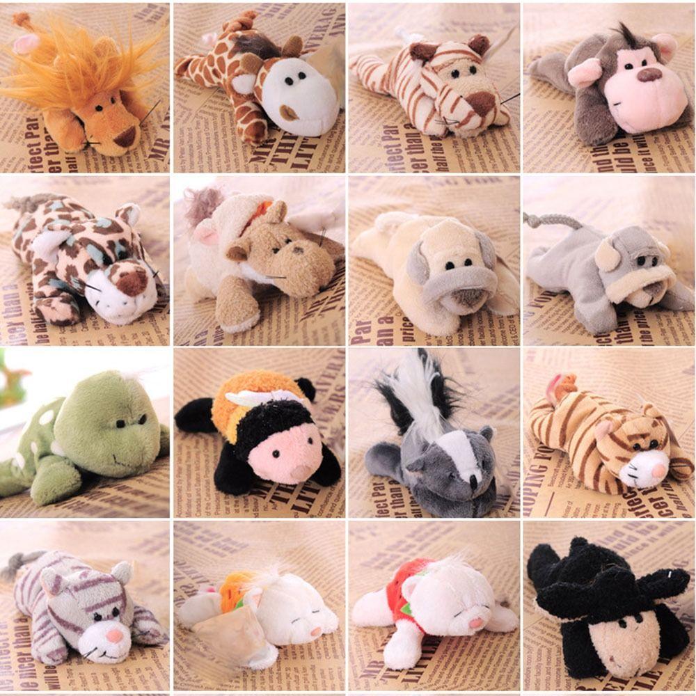 Soft Plush Animal Fridge Magnet Cartoon Plush Animal Magnetic Sticker Refrigerator Stickers Party