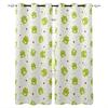 Bamboo And Frog Window Curtains Curtains for Living Room Decorative Items Living Room