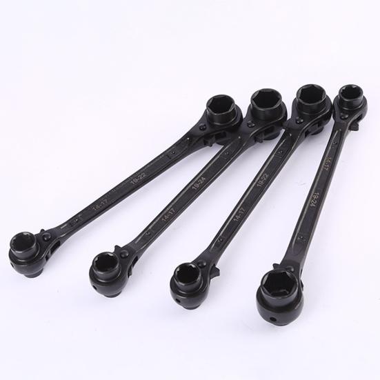 Многофункциональный двусторонний ключ с двойной головкой, не подверженный ржавчине, оборудование для мастерских, быстрый трещоточный ключ для дома