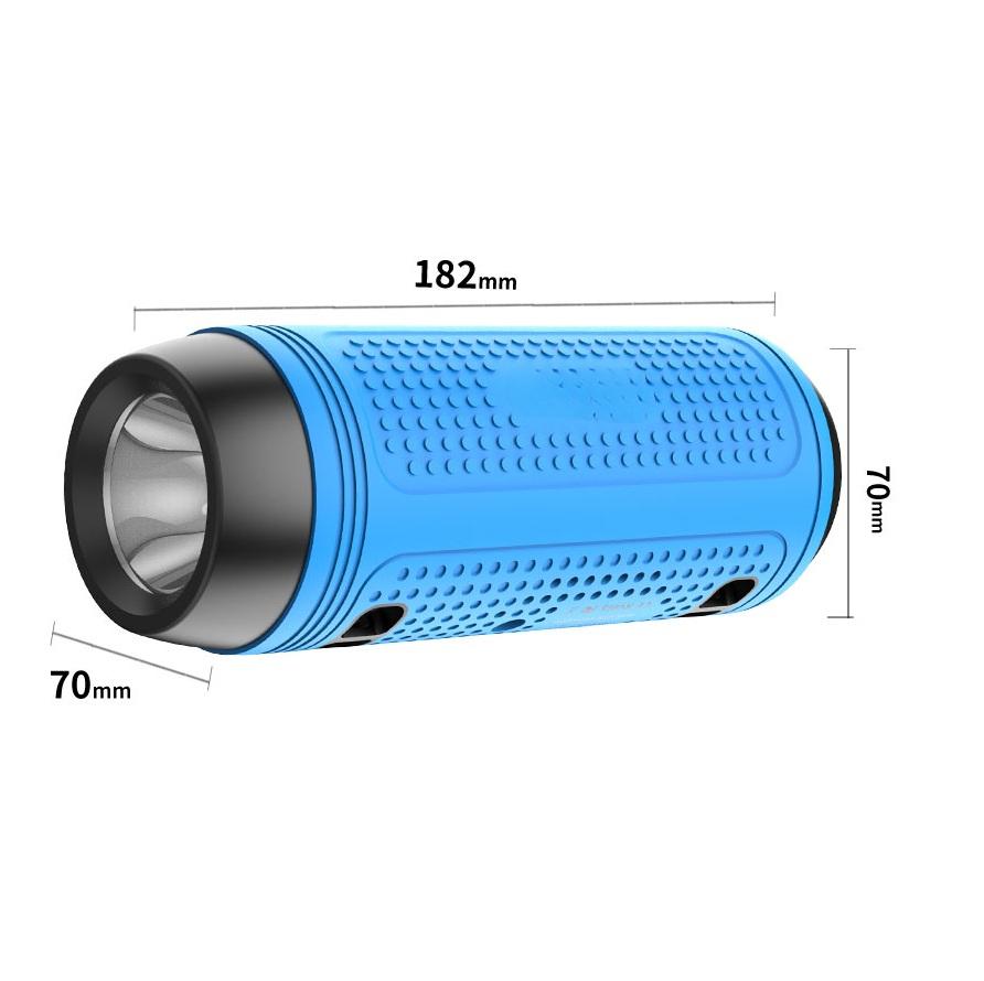 A1 Беспроводная Bluetooth-колонка с FM-радио, портативная велосипедная мини-колонка с фонариком для занятий спортом на открытом воздухе