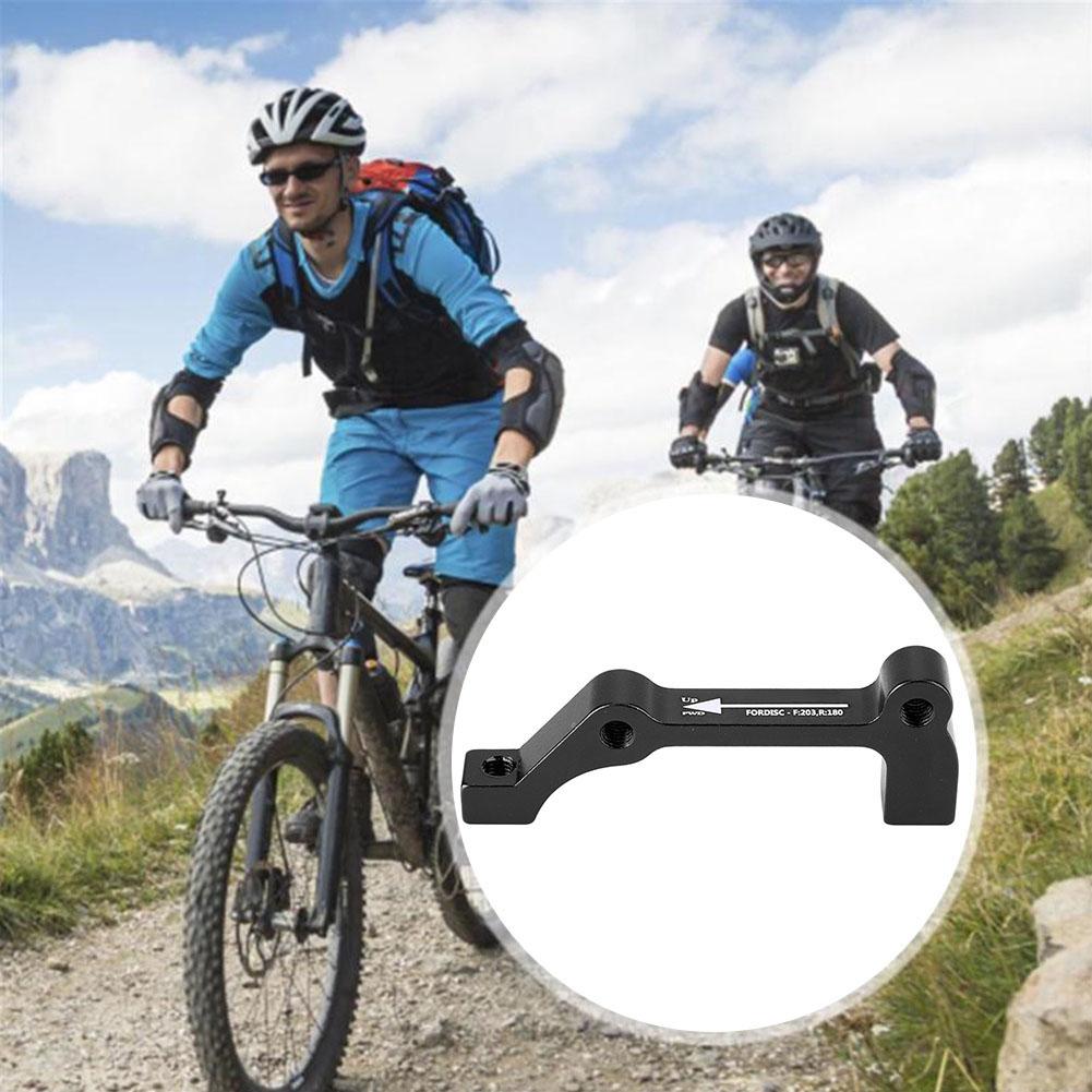 1pcs Bike Disc Bicycle Brake Mount Caliper Adapter PM A-F180 IS B-F203/R180 (B-F203/R180 Black)