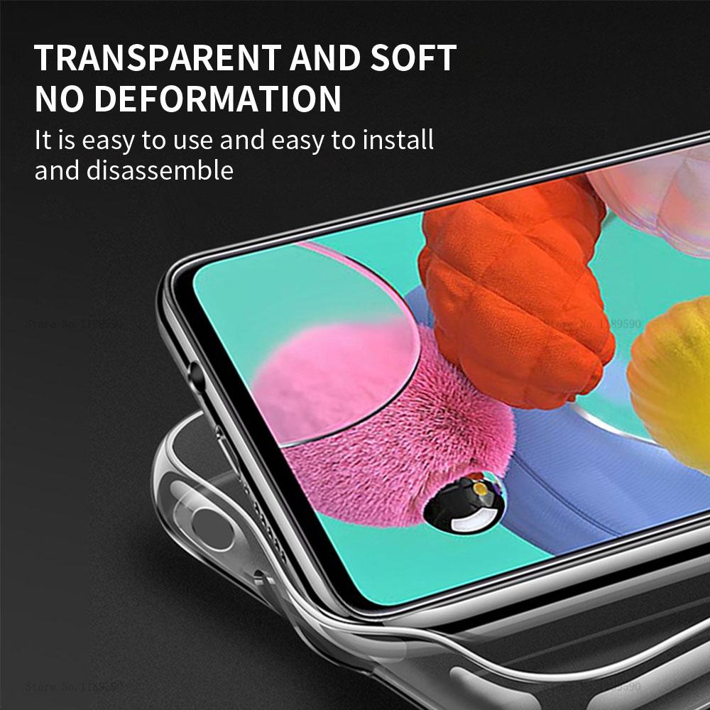 Мягкий чехол для телефона Samsung Galaxy A51 A21s A71 A12 A31 A52 A41 A32 A02s A11 A72 A42, прозрачная задняя крышка, Funda Studio Ghibli Totoro